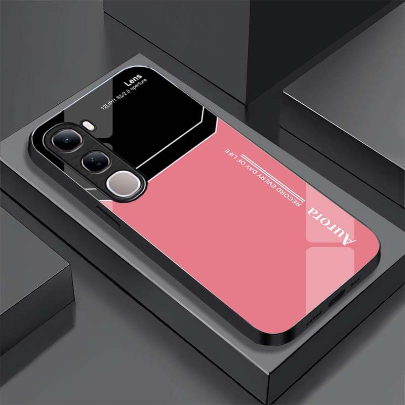 Ốp Lưng Cho VIVO V40 LITE/ Y19S/ Y19S PRO Mặt Lưng Kính Cường Lực, Thiết Kế Độc Quyền Cao Cấp