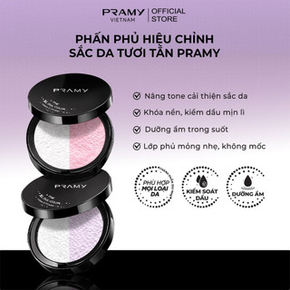 [Y390] Phấn Phủ PRAMY - Hiệu Chỉnh Sắc Da Mỏng Mịn XL Dual-Color Loose Powder 28G