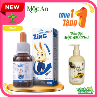 Smartbibi ZinC Bổ Sung Kẽm Hữu Cơ Và Vitamin C Hỗ Trợ Tăng Đề Kháng Hộp 30ml Hàng Chính Hãng