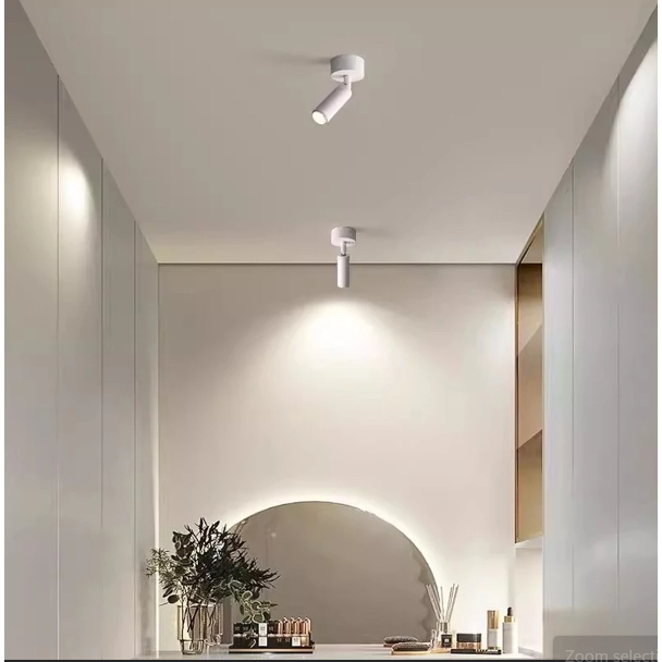 Đèn Ống Bơ Đèn Rọi Đơn 20w / 30w gắn tường trần ốp nổi xoay 360° đèn chiếu điểm đèn soi tranh