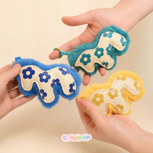 Charm ngựa Mã Mây bằng da và lông mềm mịn - Móc khóa phụ kiện treo túi xách, ba lô - Quà tặng xinh xắn