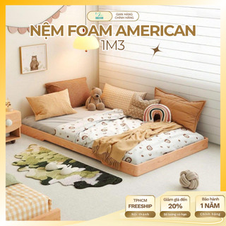 Nệm Foam American Cho Bé 1m2 1m3 1m4, Nệm Foam American cho Bé Sơ Sinh và Mẫu Giáo Ngủ Riêng