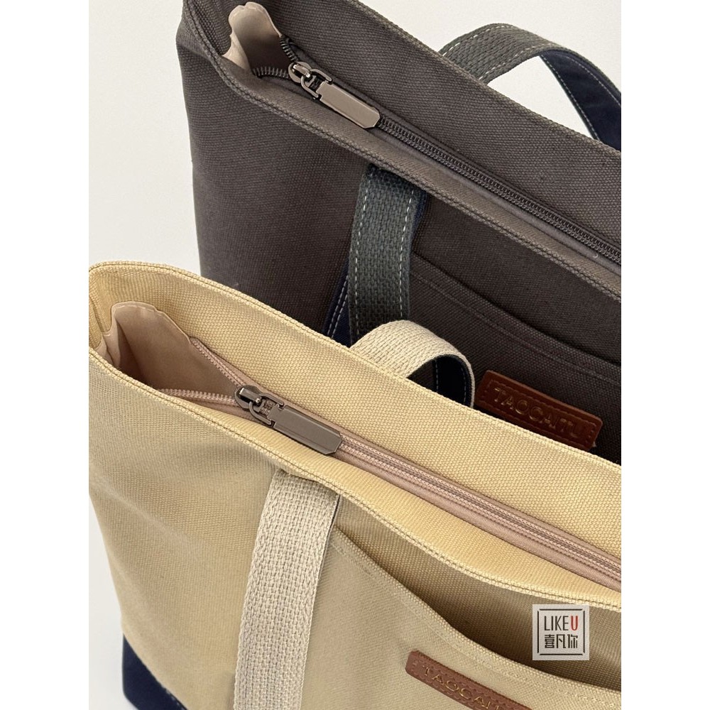 Túi Canvas phong cách Nhật Bản và Hàn Quốc polyester nối vải Tote thời trang đơn giản, giản dị túi đeo vai học sinh