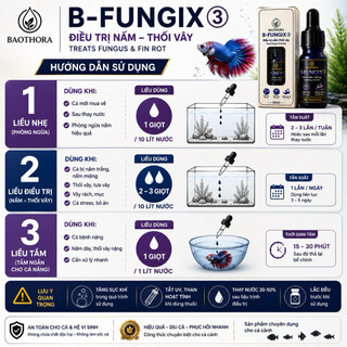 B-FUNGIX 3 – Hỗ Trợ Xử Lý Nấm & Thối Vây Cho Cá Cảnh