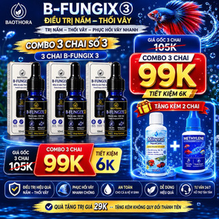 B-FUNGIX 3 – Hỗ Trợ Xử Lý Nấm & Thối Vây Cho Cá Cảnh