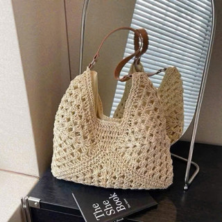 🌿 Túi Cói Đan Vintage Hàn Quốc | Túi Đeo Vai Đi Biển Boho Resort Phối Váy Nàng Thơ Du Lịch Cafe Chụp Hình Hot Style 2026