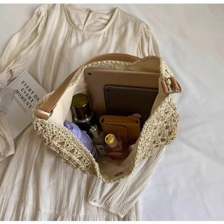 🌿 Túi Cói Đan Vintage Hàn Quốc | Túi Đeo Vai Đi Biển Boho Resort Phối Váy Nàng Thơ Du Lịch Cafe Chụp Hình Hot Style 2026