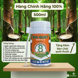 BIO QUÉT 8 TÁC ĐỘNG - Hũ 500ml - Phục hồi miệng cạo khô, Tăng sản lượng, Kéo dài tuổi thọ cho cây