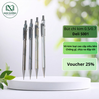 Bút chì kim Deli S001 – nét viết chính xác, thiết kế bền đẹp cho học tập và văn phòng