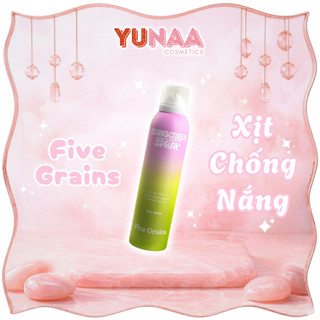 [Y392] Xịt chống nắng Cao cấp FIVE GRAINS - Nâng tone Pro-Xylane 160ML