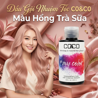 Dầu Gội Nhuộm Tóc, Bù Màu Hồng Trà Sữa 150ml/300ml