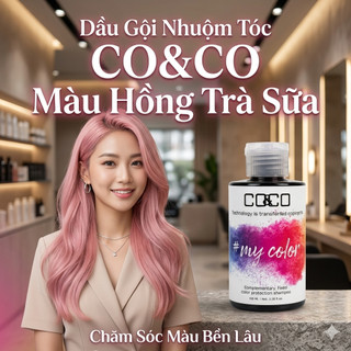 Dầu Gội Nhuộm Tóc, Bù Màu Hồng Trà Sữa 150ml/300ml