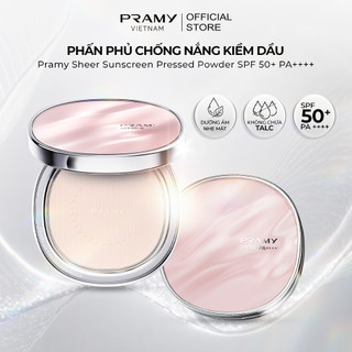 [Y393] Phấn Phủ Chống Nắng PRAMY - Trong Suốt, Kiềm Dầu, Mỏng Mịn SPF50 PRAMY Sheer Sunscreen Pressed Powder 7G