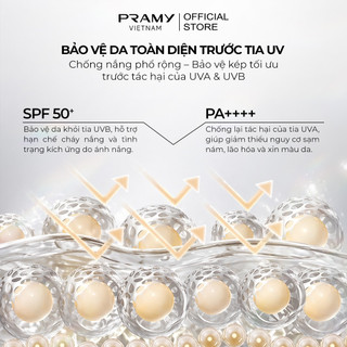 [Y393] Phấn Phủ Chống Nắng PRAMY - Trong Suốt, Kiềm Dầu, Mỏng Mịn SPF50 PRAMY Sheer Sunscreen Pressed Powder 7G