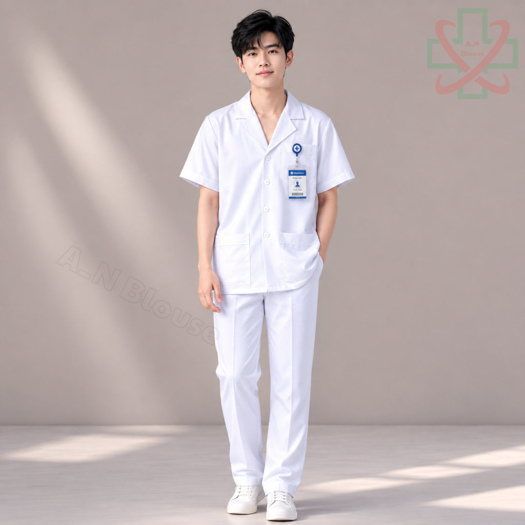 Áo y tá cao cấp dành cho điều dưỡng, dươc sĩ
