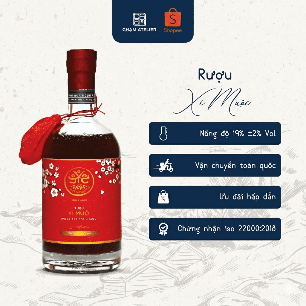 Xí Muội Mầm Distillery 100ml/530ml - Hoa Quả Trái Cây Lên Men Ngọt Êm - Chạm Atelier