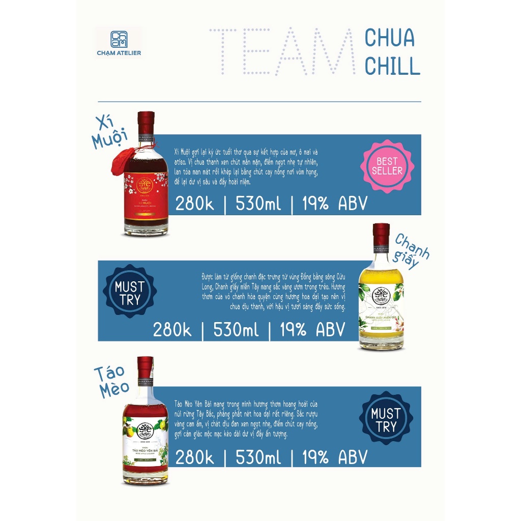 Chanh Giấy Mầm Distillery 100ml/530ml - Hoa Quả Trái Cây Lên Men Ngọt Êm - Chạm Atelier