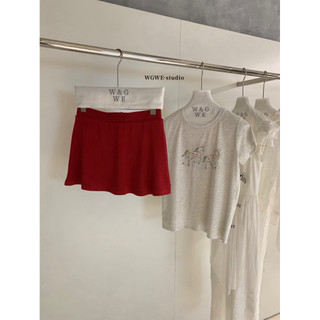 𝐩𝐡𝐢𝐞𝐧 𝐖𝐆𝐖𝐄 | (Sẵn) w9729 Chân Váy Thun Ngắn Có Quần Trong Co Dãn Xoè Nhẹ