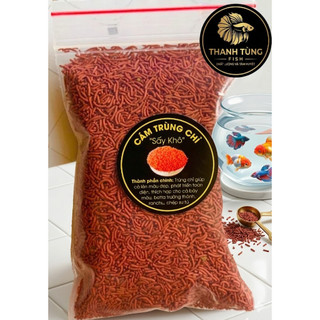 Cám Trùng Chỉ Thế Hệ Mới - Thức ăn cao cấp 56% đạm kích màu, kích size cho cá Đĩa, Thần Tiên, cá Vàng, 7 màu hiệu quả