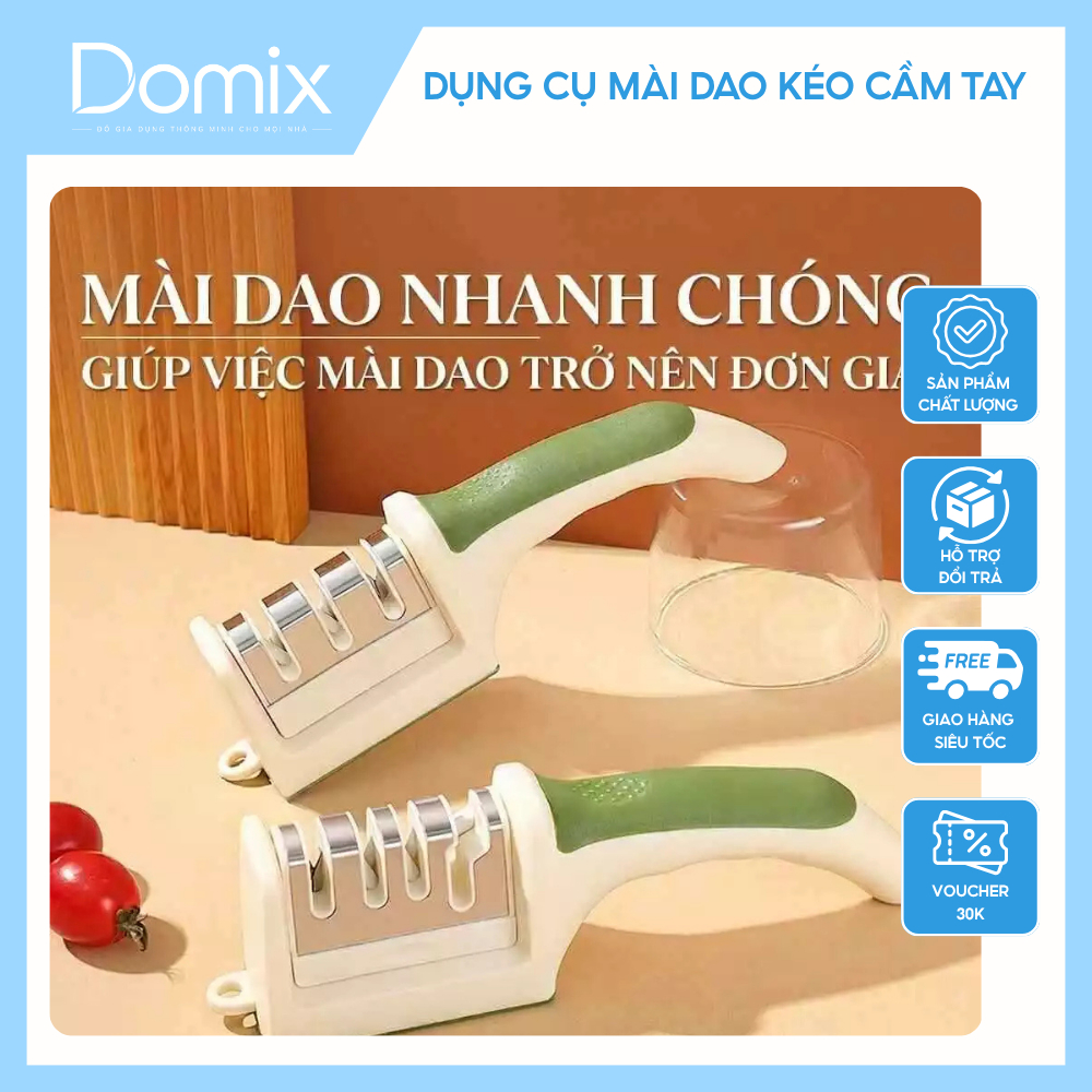 Dụng Cụ Mài Dao Kéo Cầm Tay Cơ Chế Mài 3 Tầng Mài Nhanh Sắc Bén Dụng Cụ Nhà Bếp Cao Cấp