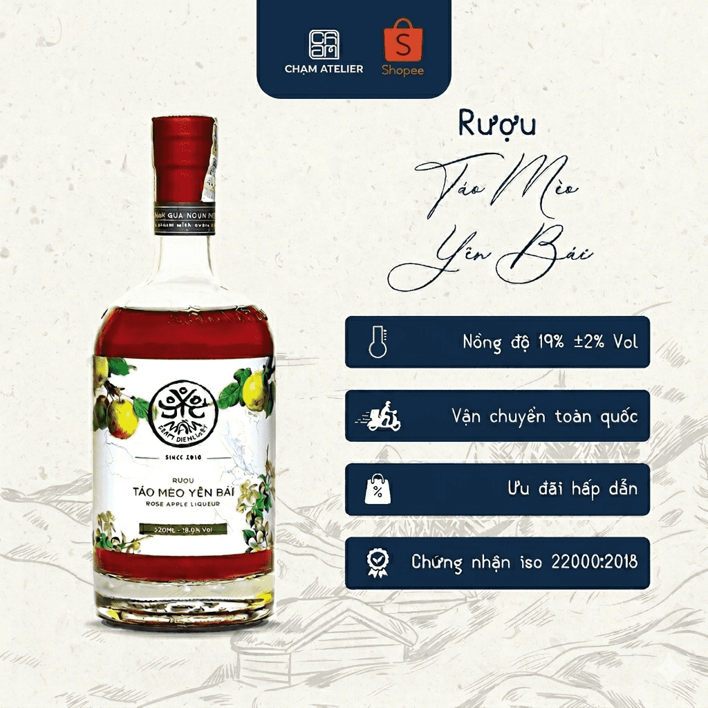 Táo Mèo Mầm Distillery 100ml/530ml - Hoa Quả Trái Cây Lên Men Ngọt Êm - Chạm Atelier