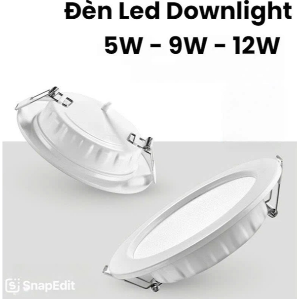 Đèn Led Downlight Âm Trần 5w/9w/12w Trang trí phòng khách phòng ngủ phòng bếp hành lang lối đi