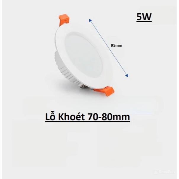 Đèn Led Downlight Âm Trần 5w/9w/12w Trang trí phòng khách phòng ngủ phòng bếp hành lang lối đi
