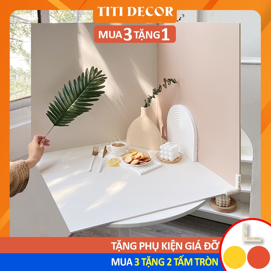 Tấm Phông Nền Chụp Ảnh Sản Phẩm Hai Mặt Kích Thước 60x60cm decor góc chụp ảnh - TiTi Decor