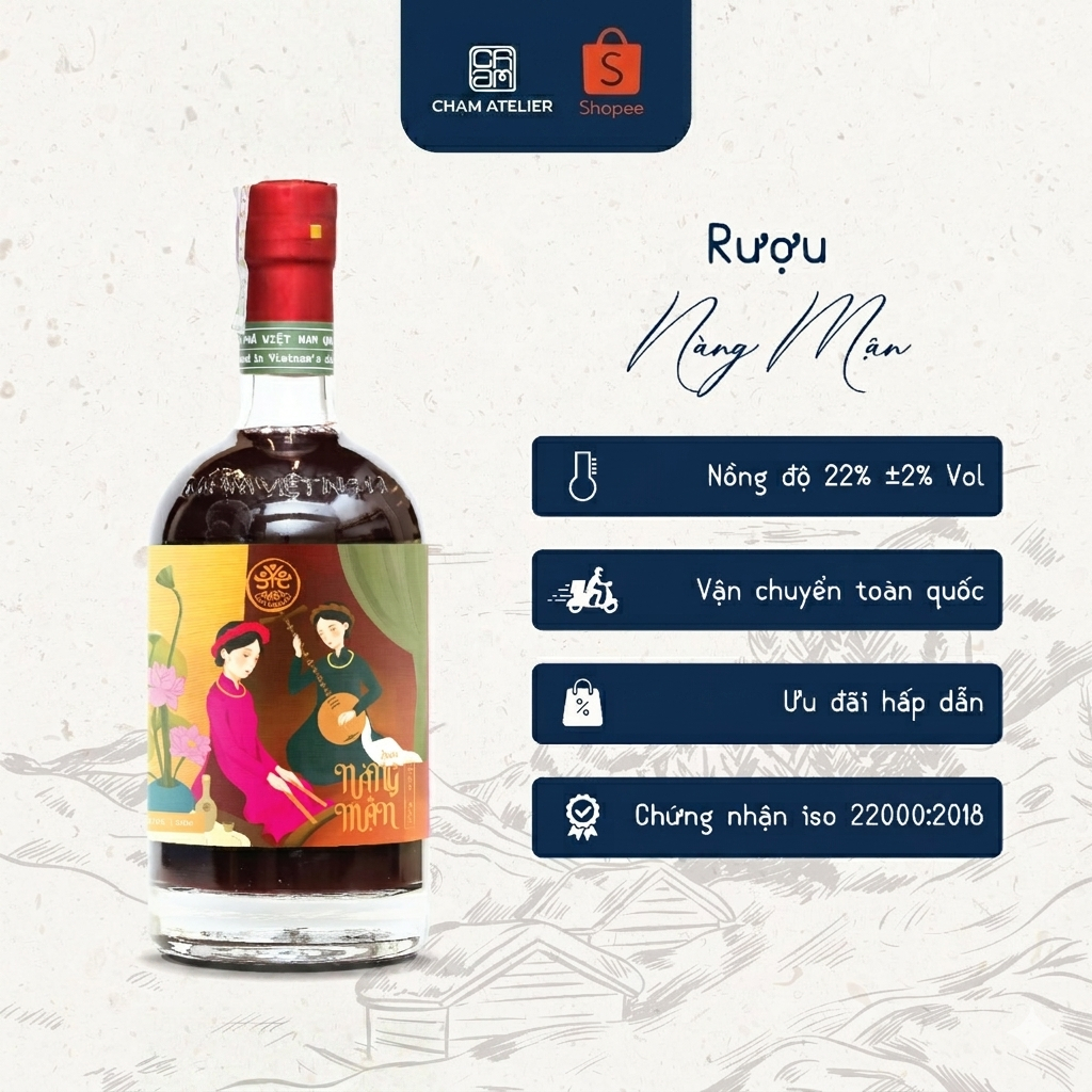 Nàng Mận Mầm Distillery 530ml - Hoa Quả Trái Cây Lên Men Ngọt Êm - Chạm Atelier