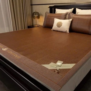 Chiếu Điều Hòa Mây Tự Nhiên 4 Lớp Cao Cấp, Chiếu Mát Thoáng Khí Gấp Gọn Cho Giường Ngủ