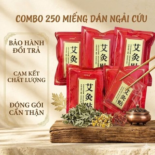 Combo 5 Túi 250 Miếng Dán Ngải Cứu Giảm Đau Cổ Vai Gáy, Cao Dán Ngải Cứu tongkhonhatlinh