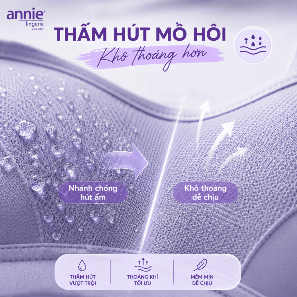 Combo 2 Áo ngực không gọng annie mút mỏng Bra 8139 thoáng mát, nâng nhẹ tự nhiên