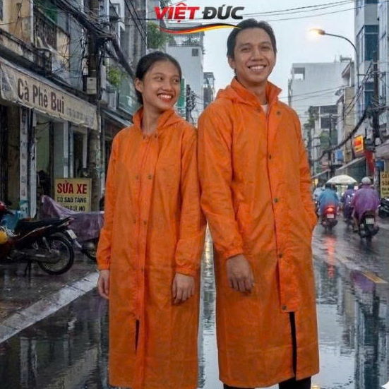 Áo Mưa Dây Kéo VIỆT ĐỨC - Khóa Kéo Chắc Chắn, Thiết Kế Kín Hông Tiện Lợi Cho Người Đi Xe Máy