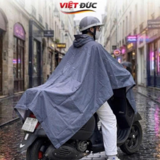 Áo Mưa Cánh Dơi VIỆT ĐỨC Cao Cấp Có Kiếng - Thiết Kế Tà Rộng, Giải Pháp Đi Đêm Không Khuất Tầm Nhìn