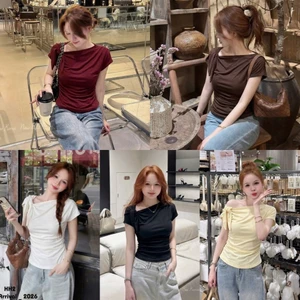 ÁO THUN LỆCH VAI THẮT NƠ MỘT BÊN | STYLE NÀNG THƠ SIÊU XINH | OUTFIT DẠO PHỐ ĐI CHƠI BY CHAMIE STYLE