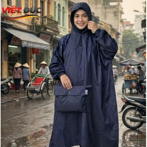 Áo Mưa Cánh Dơi Da Cá VIỆT ĐỨC - Áo Mưa Cánh Dơi Da Cá Siêu Bền, Chống Thấm Vượt Trội, Chuẩn Form