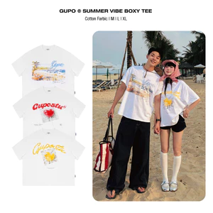 Áo thun Trắng 𝙎𝙪𝙢𝙢𝙚𝙧 𝙑𝙞𝙗𝙚 𝙂𝙐𝙋𝙊 Áo Thun Đi Biển Form Boxy Unisex Local Brand Chính Hãng - ATH01