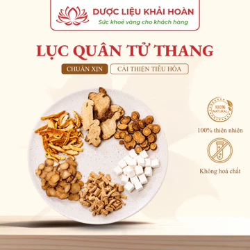 Lục Quân Tử Thang 360g Hàng Chuẩn Kiện Tỳ Hỗ Trợ Tiêu Hóa Thảo Mộc Đông Y Dược Liệu Khải Hoàn