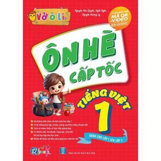 Sách - Vở ô li Ôn Hè Cấp Tốc Toán Và Tiếng Việt 1 - Dành cho học sinh lớp 1 lên lớp 2