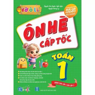 Sách - Vở ô li Ôn Hè Cấp Tốc Toán Và Tiếng Việt 1 - Dành cho học sinh lớp 1 lên lớp 2