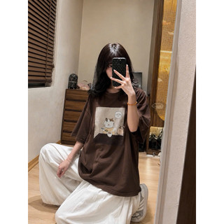 •𝙆𝙞𝙣𝙜𝙨𝙝𝙤𝙥𝙗𝙚𝙖𝙪𝙩𝙮•Áo Phông Hoạt Hình Mèo Xinh QC