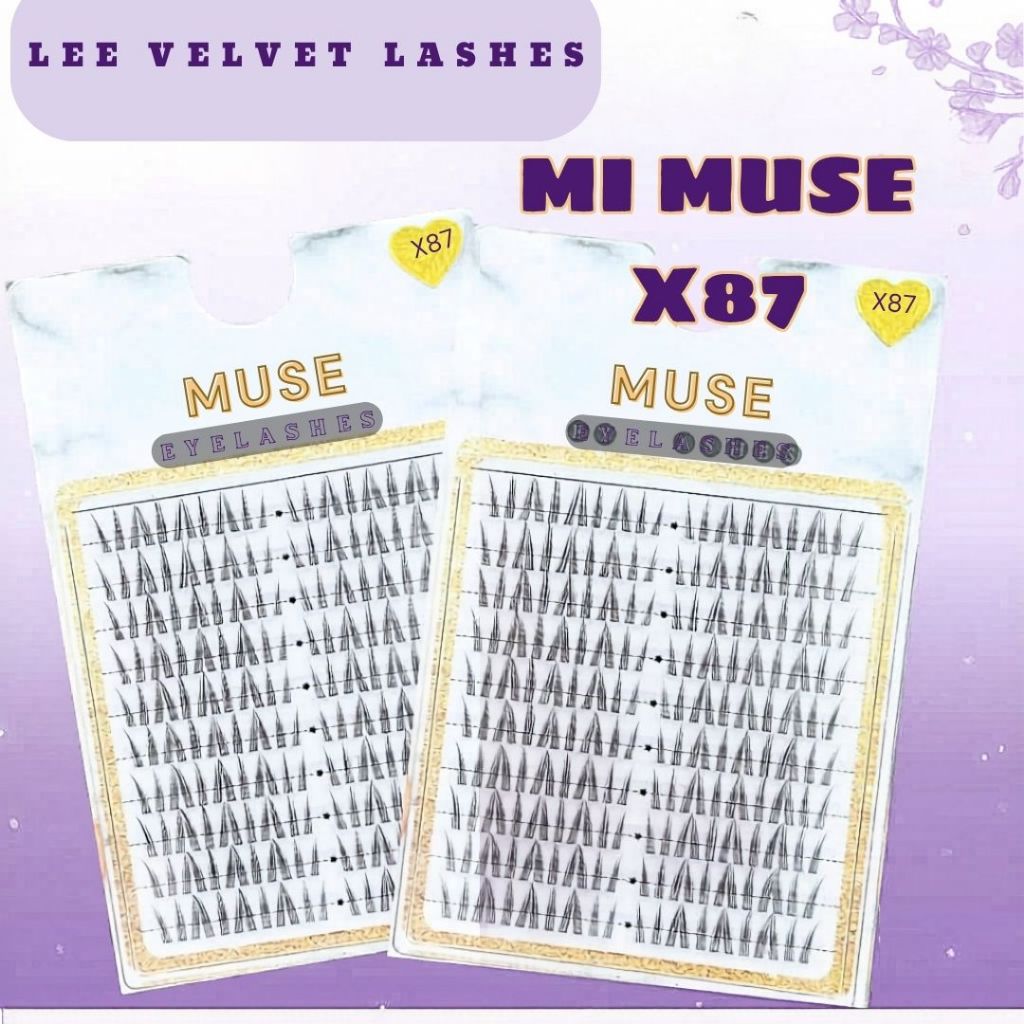 LeeVelvetLashes MI Muse X87 Mi Cụm Tự Nhiên, Mỏng Nhẹ
