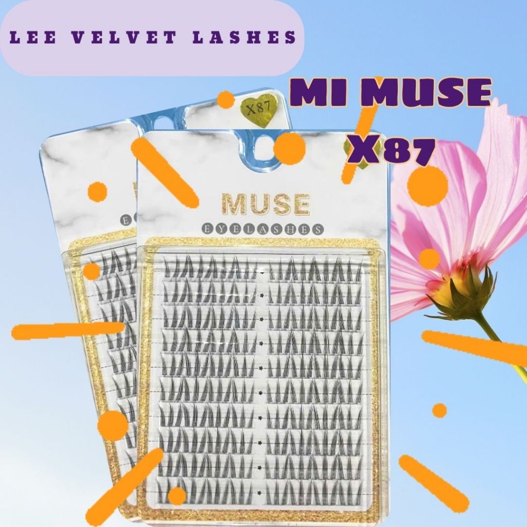 LeeVelvetLashes MI Muse X87 Mi Cụm Tự Nhiên, Mỏng Nhẹ