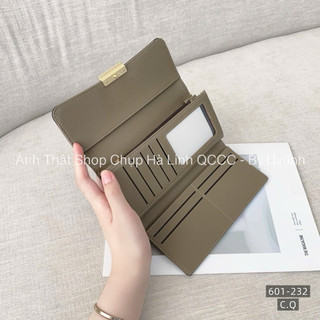 Ví Dài Gấp 3 Nhiều Ngăn Khuy Vuông Classic Ví Dài 601-232