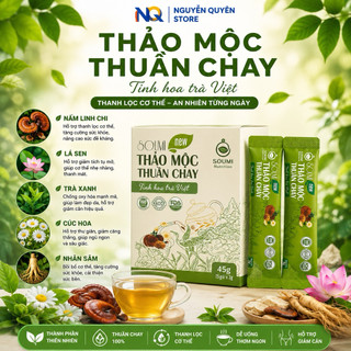 Soumi Thảo Mộc Thuần Chay Detox Cơ Thể Hỗ Trợ Giảm Cân Thanh Lọc Cơ Thể Tặng Detox Cần Tây Plus-Nguyễn Quyên Store
