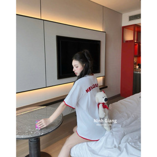 Áo Phông Gấu 13De Marzo Kitty Viền Đỏ QC