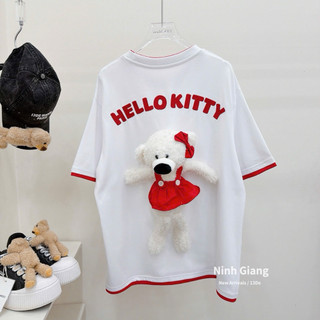 Áo Phông Gấu 13De Marzo Kitty Viền Đỏ QC