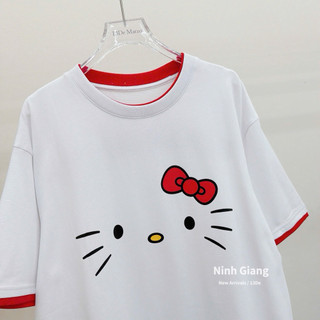 Áo Phông Gấu 13De Marzo Kitty Viền Đỏ QC