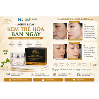 AGING & DAY – KEM TRẺ HÓA BAN NGÀY ✨ Dưỡng ẩm – Làm mềm mịn da – Hỗ trợ ngăn ngừa lão hóa