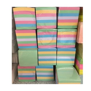 Giấy note màu không keo nhiều size 500-700 tờ, giấy thủ công ghi chú xếp hạc handmade G2